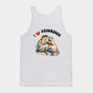 I love groundhog Tank Top